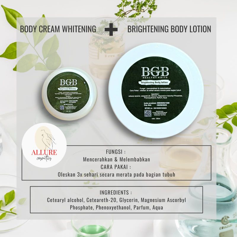 BGB Brightening BODY LOTION 250 gr/ LOTION BGB PEMUTIH KULIT