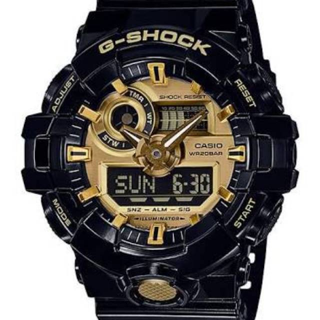 Casio G-Shock GA-710 Black Gold premium