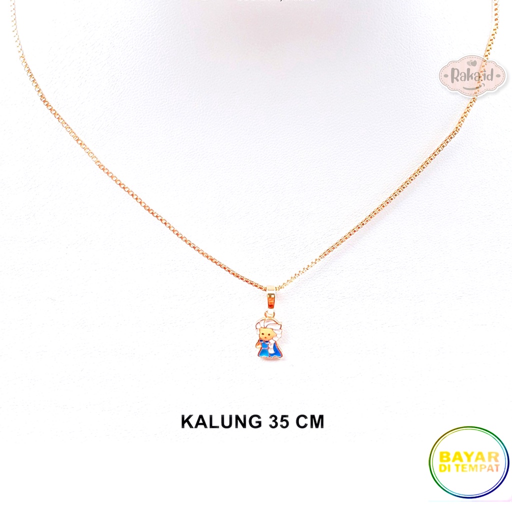 Raka Acc - Kalung Anak FROZEN Elsa Gold &amp; Silver Perhiasan Cantik Anak Lapis Emas 18k 273