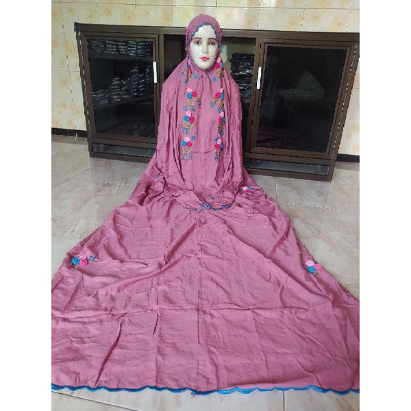 MUKENA TERUSAN BORDIR TILE RAMBAT