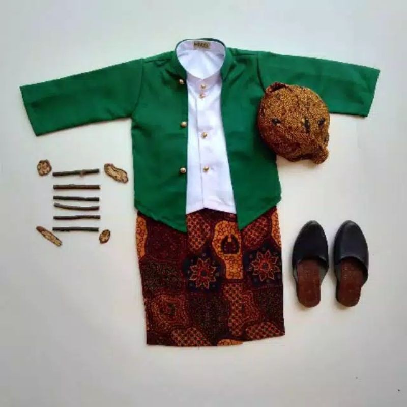 BESKAP OVJ / BAJU DALANG ANAK & DEWASA WARNA HIJAU
