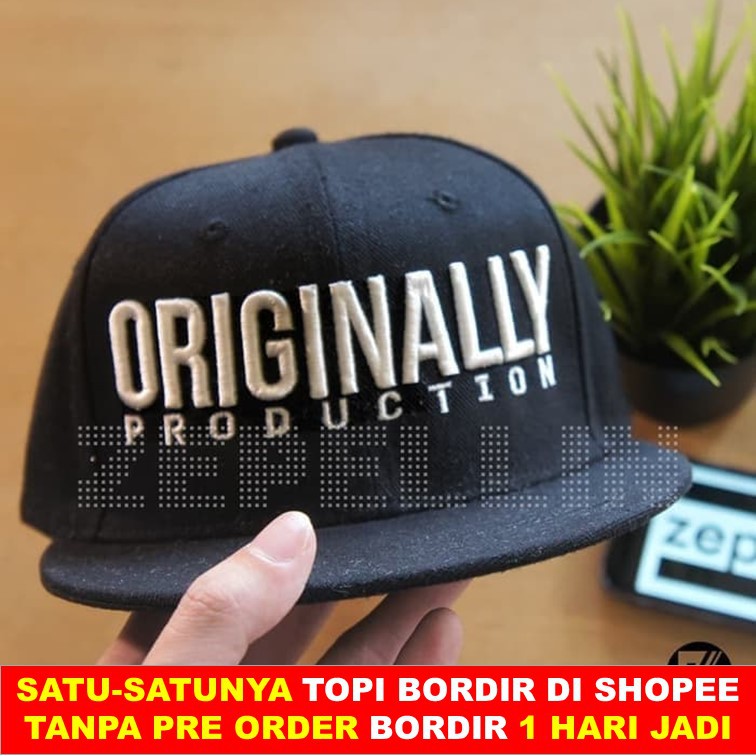 Topi Snapback Custom Bordir Desain Suka Suka