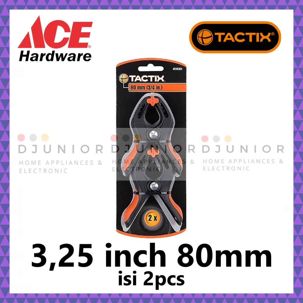 ACE TACTIX - SPRING CLAMP NYLON 3,25 INCH ISI 2 PENJEPIT KLEM 3.25 80 mm / 80mm