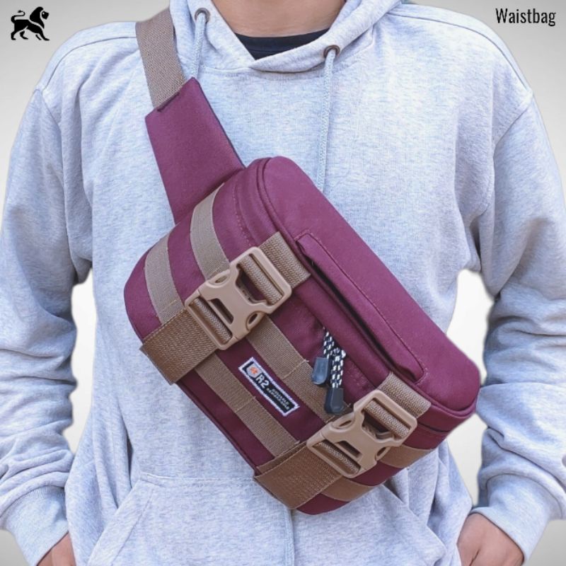 Tas Waistbag R2 Buffback Future Termurah - Tas Pinggang Pria Terbaru 2022 Unisex