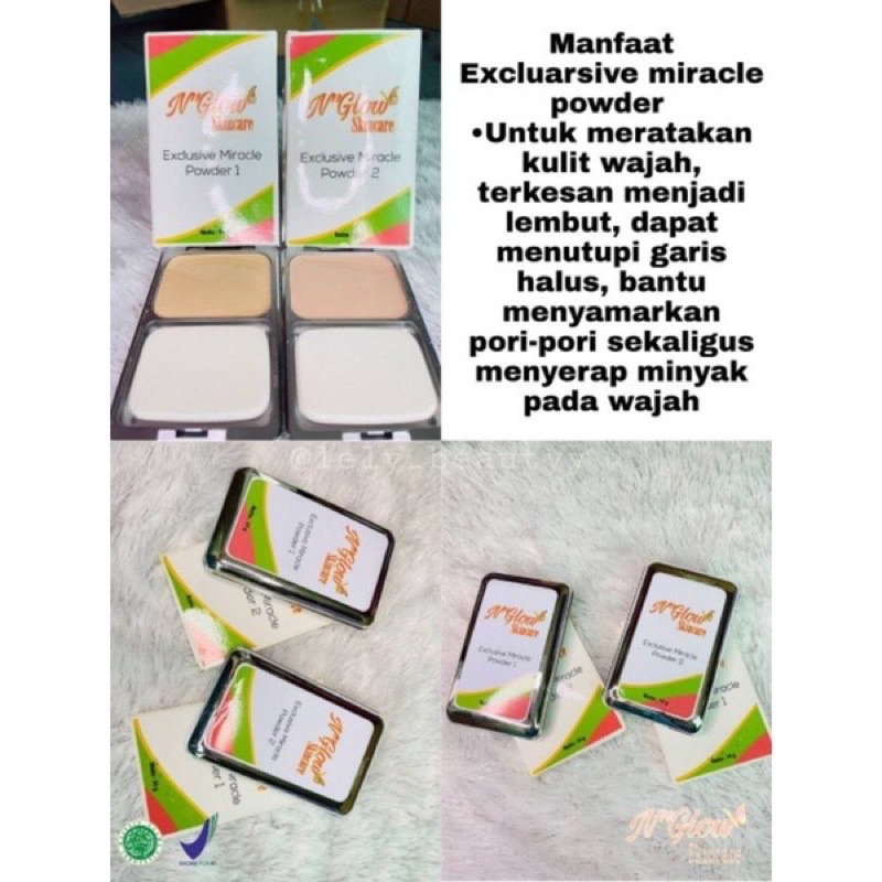 Bedak N'glow|| Exclusive Miracle Powder TERMURAH!!!