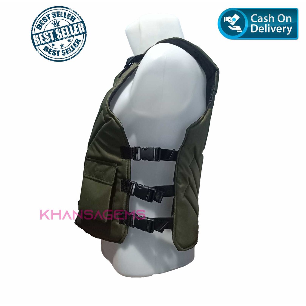 Rompi Motor Touring/Biker Bahan Cordura Premium Body Protector Safety Aksesories Berkendara Anti Angin Rompi Motor Tebal