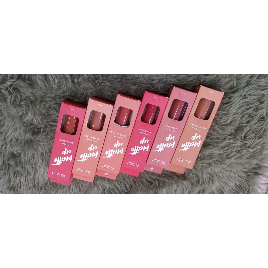 ✦SINAR✦ XI XIU MATTE UP LIP CREAM NEW | LIP CREAM 6 WARNA