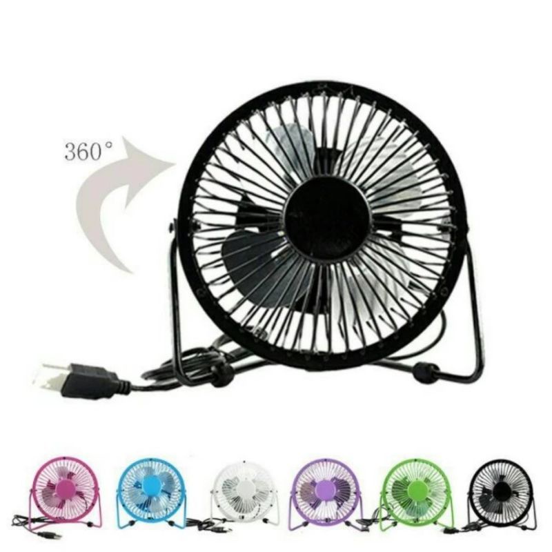 Kipas angin Mini Besi/Plastik 360°/Kipas angin kecil /Kipas angin meja/standing fan