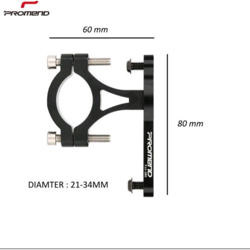 Promend Bracket Bottle Cage Adaptor Tempat Botol Minum Sepeda Dudukan Tempat Botol Sepeda