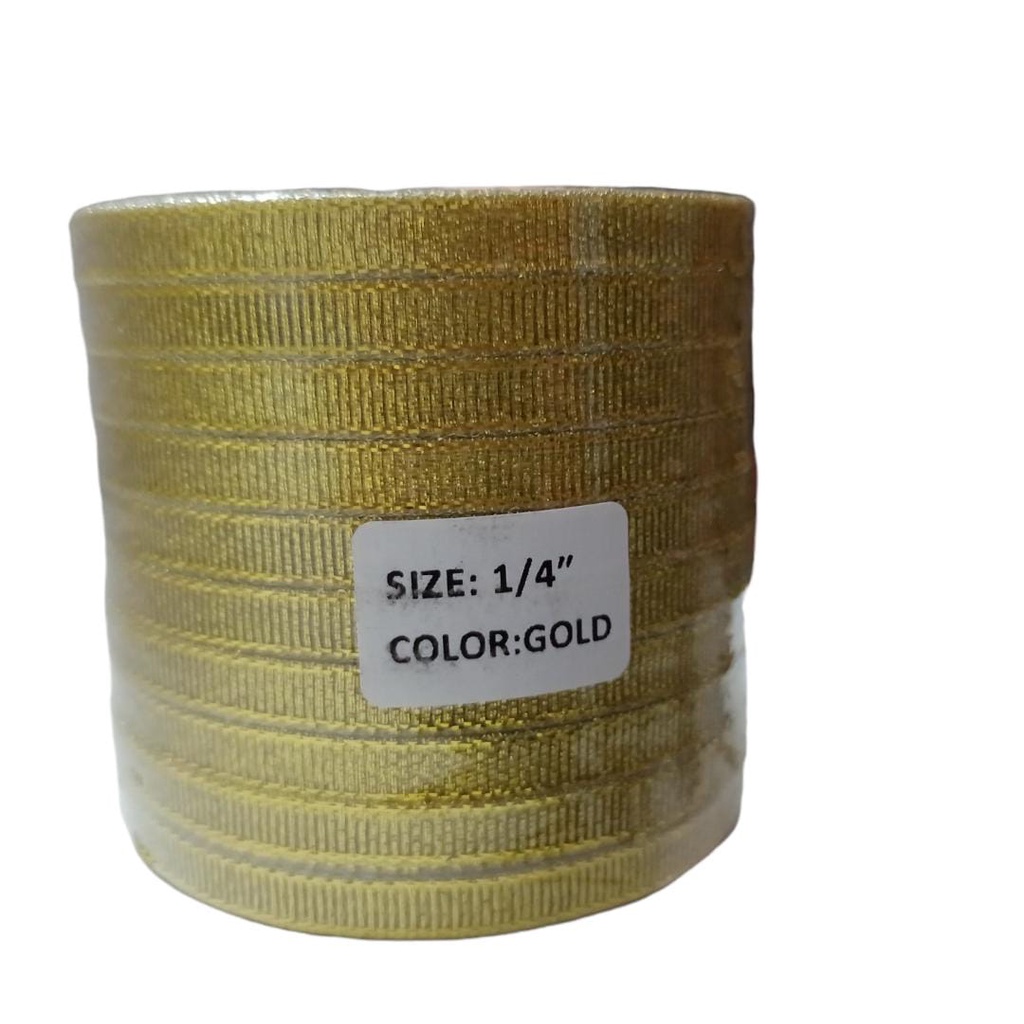 

PITA gliter Warna gold 1/4 Inchi per Roll