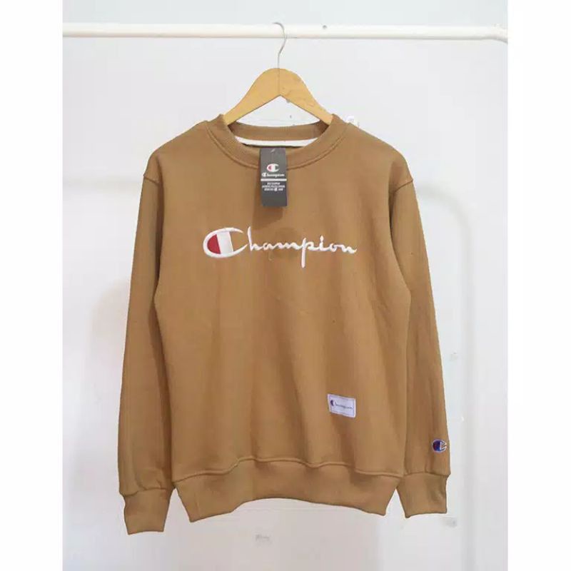 CREWNECK CHAMPION BORDIR HIGH QUALITY CASUAL HYPE FASHION PRIA