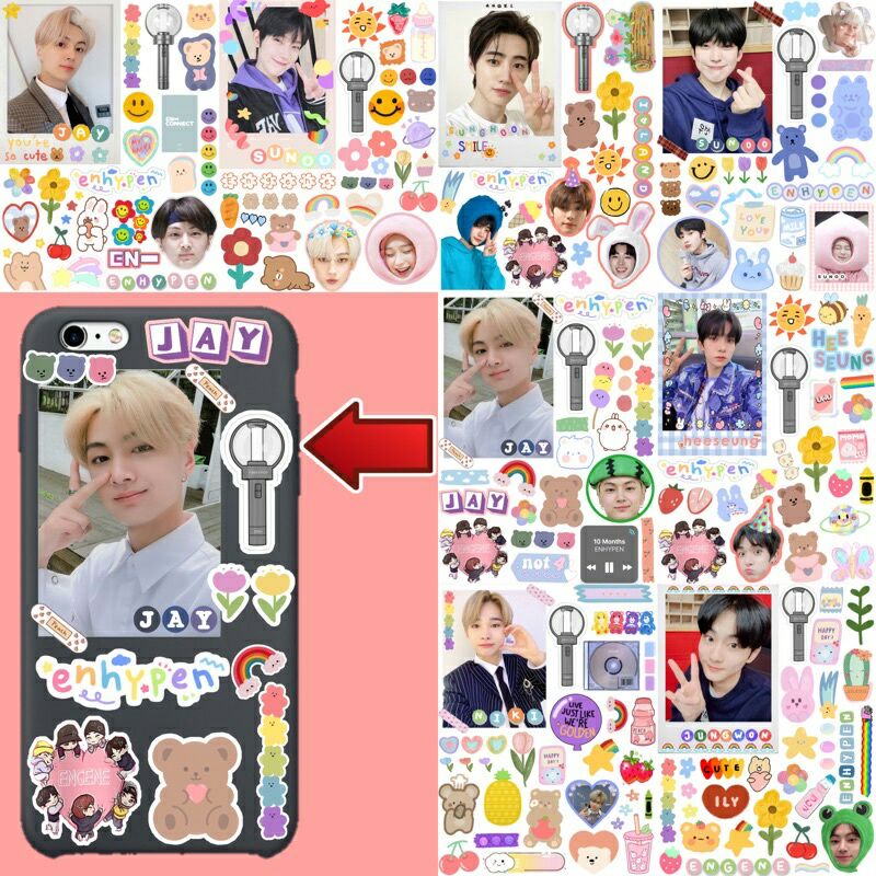 

Sticker Enhypen Cute Aesthetic Decoratif Anti Air Die Cut( sudah cutting) / Stiker Kpop / Stiker Kpop Jungwon Sunghoon Niki Jake Jay Heeseung Sunoo / Stiker Hp