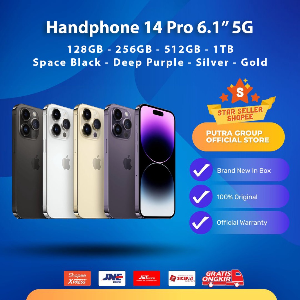 iPhoneeee 14 Proo 128GB 256GB 512GB 1TB Space Black Deep Purple Silver Gold 5G 6.1&quot; inch