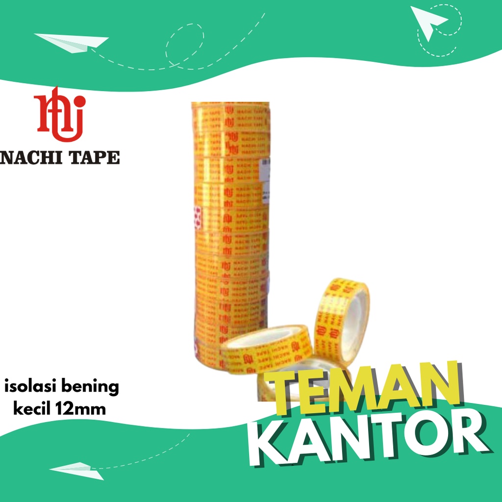 

Isolasi Stationery Tape Nachi 1/2" Inch / 12 MM x 10 Yard