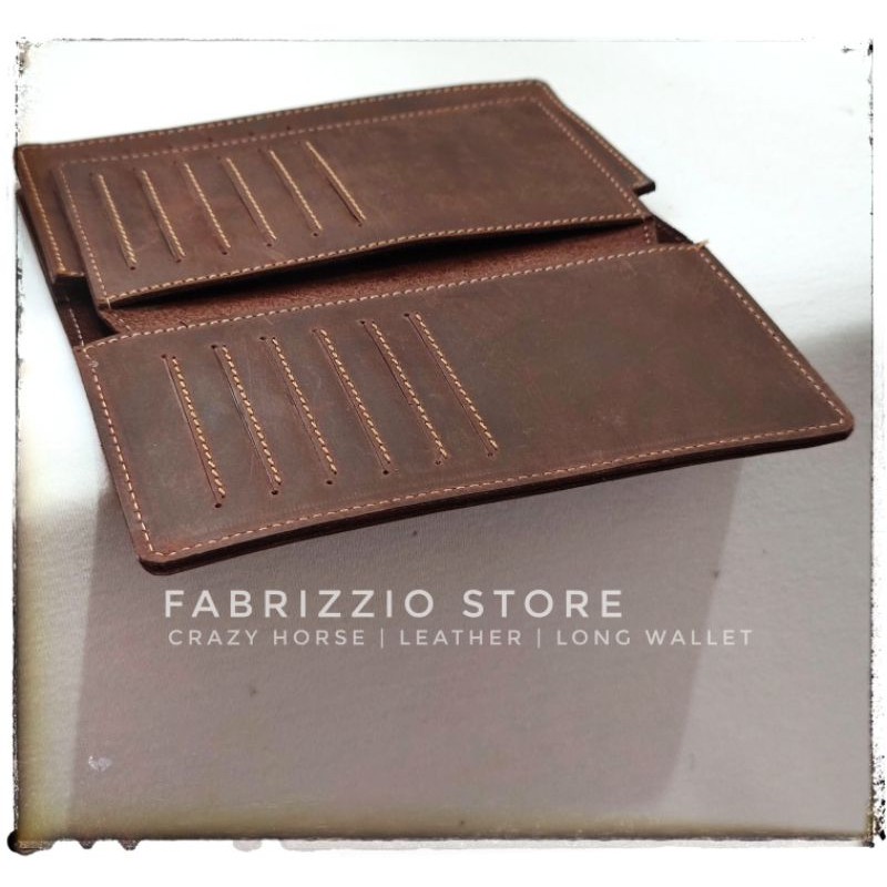 dompet panjang crazy horse kulit asli