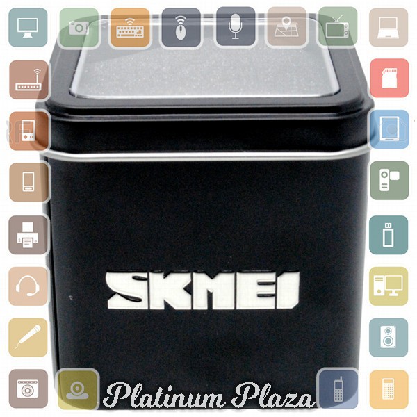 SKMEI Kotak Jam Tangan Metal - Black`8K54AK-