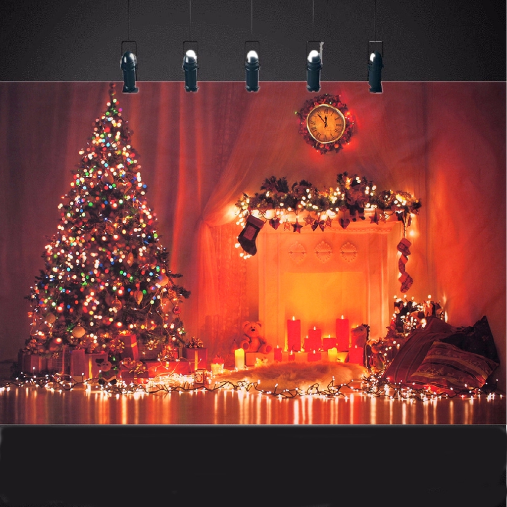 Dongxi Layar Backdrop Background Prop Fotografi Vinyl Gambar Natal Ukuran 7x5ft Shopee Indonesia