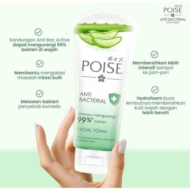 Poise Whitening Facial Foam/Acne Solution Facial Foam 100g