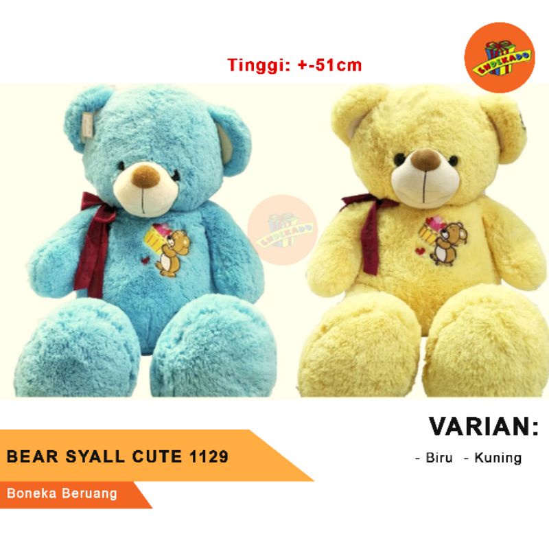 BEAR SYALL CUTE 1129 - Boneka Beruang Jumbo