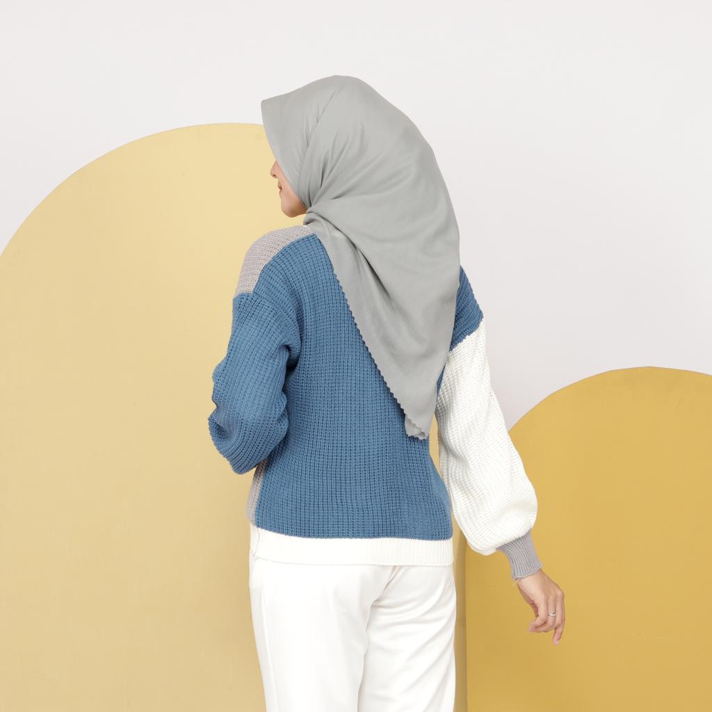 CARDIGAN 3TONE - cardigan wanita / cardigan rajut / cardigan combi / cardigan tone / pastel cardi