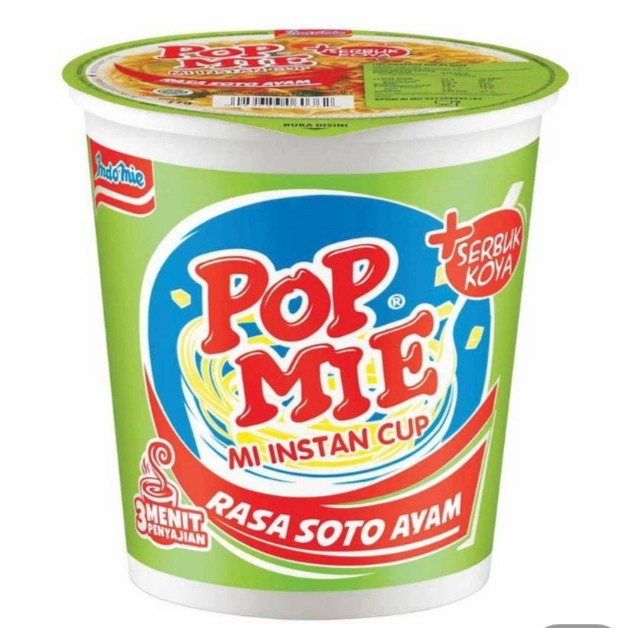 

Pop mie mi instan cup soto ayam 75 gr
