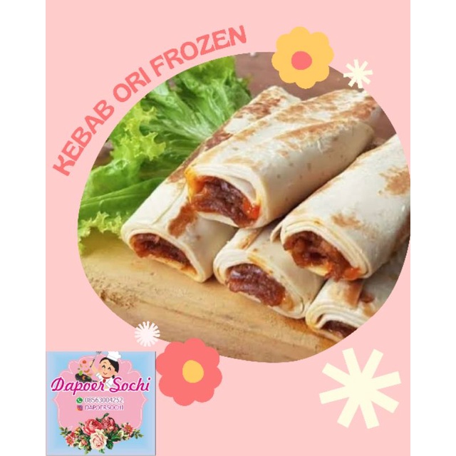 

Kebab Frozen beef keju melted / Kebab daging asap keju / Kebab Beef keju