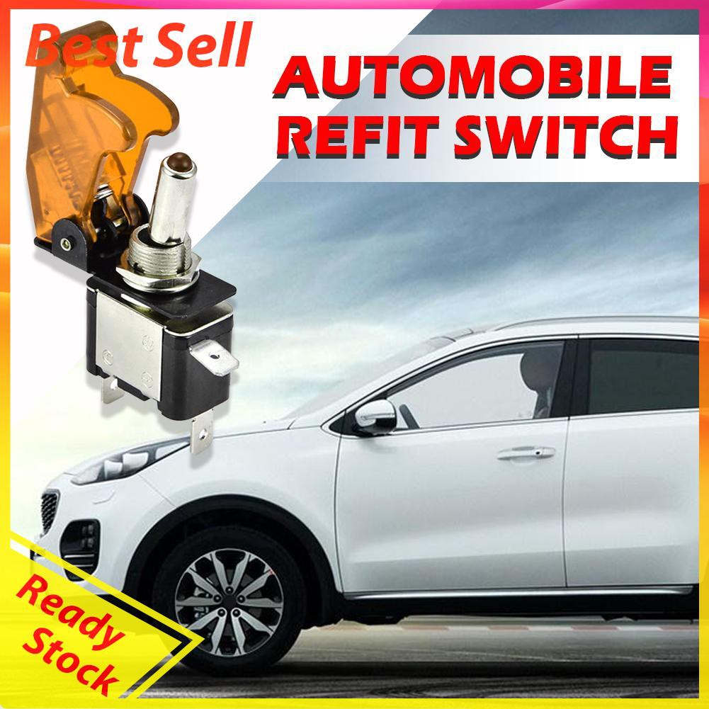 Saklar Toggle Switch On / Off / Off 12v Dengan Lampu Led Untuk Mobil / Pesawat