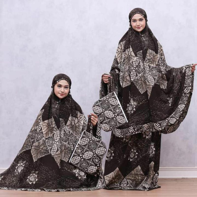 MUKENA BATIK CAP SOGAN PEKALONGAN MURAH