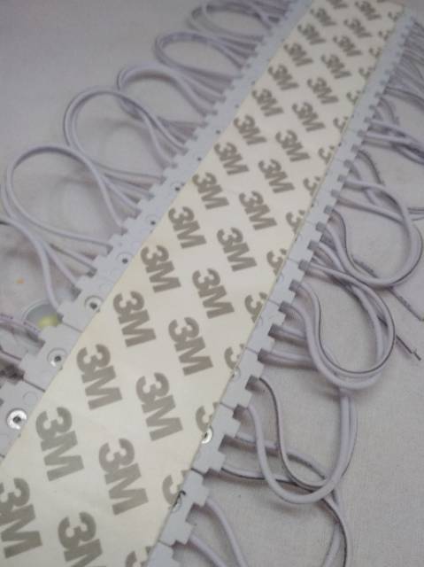 Lampu Led modul strip panjang 2 mata bulat tempel variasi backlight dc 12v