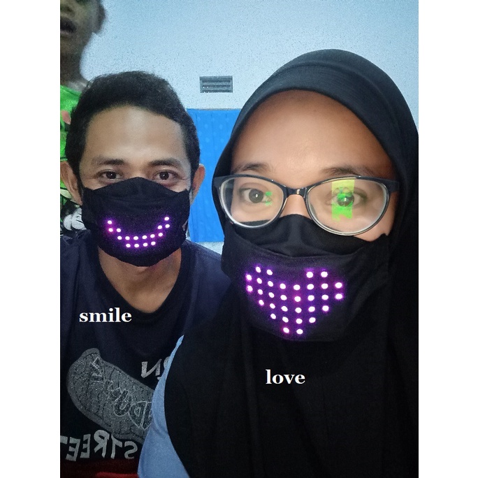 Jual Arduino Project + source code / voice reactive led mask / masker ...