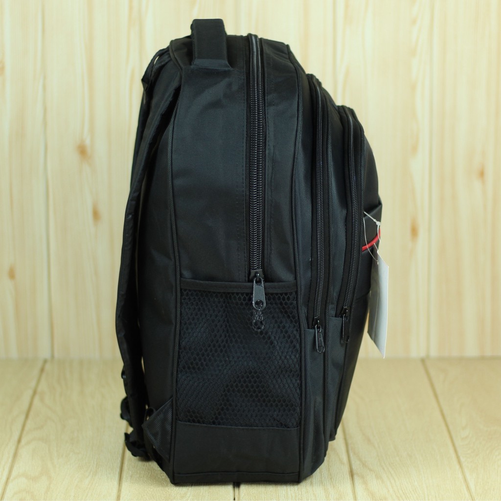 Back Pack Alfito Imitasi Hitam Tas Ransel Pria Cowok Bahan Tebal Kuat Keren Berkualitas