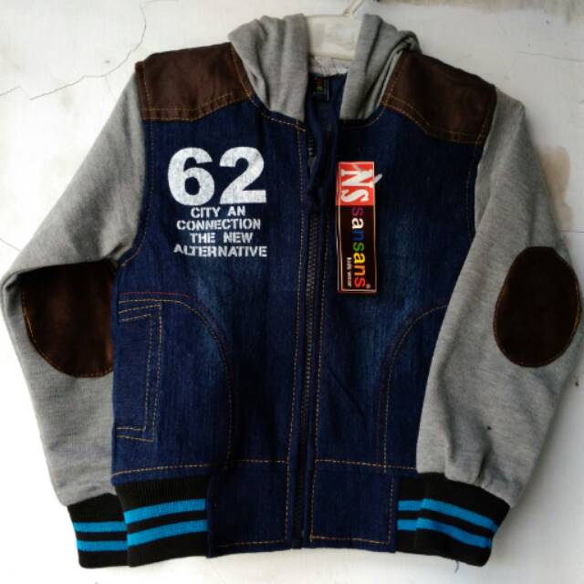 Jaket jeans anak laki-laki