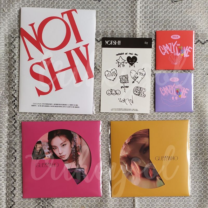 [PO Benefit] Postcard Stiker Sticker ITZY [Not Shy] [Guess / Mafia In The Morning] [Crazy In Love / 