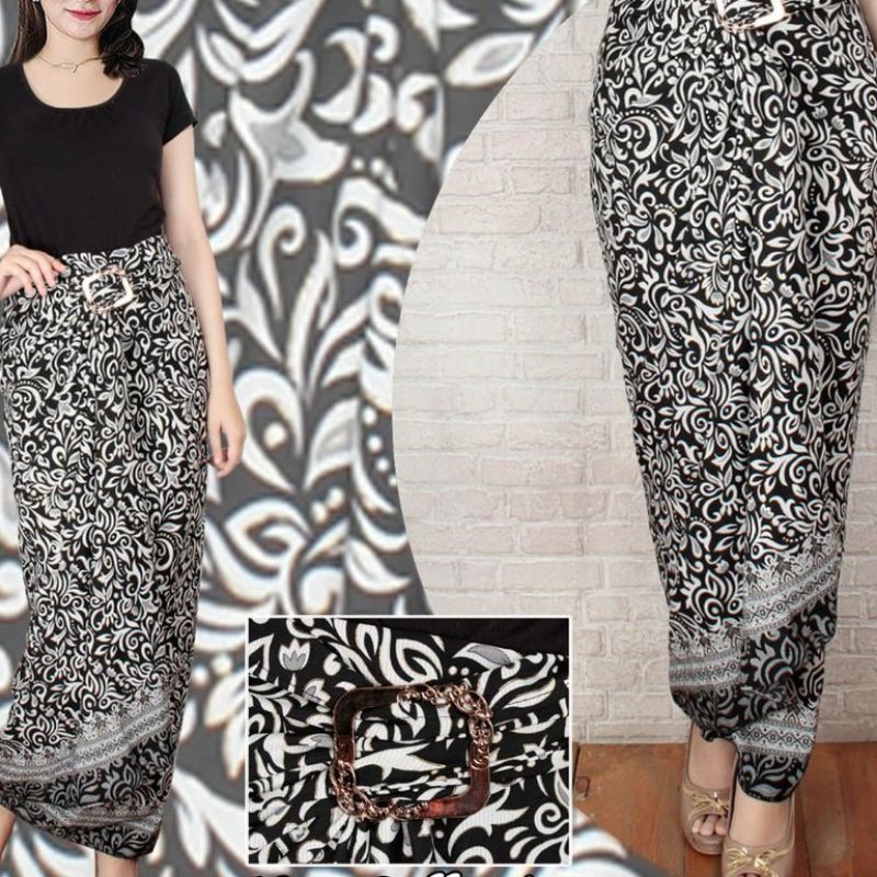 Rok lilit batik // kain lilit // rok etnik // rok kebaya // rok lilit // rok lilit kamboja silver // Bawahan Kebaya Pesta Terbaru