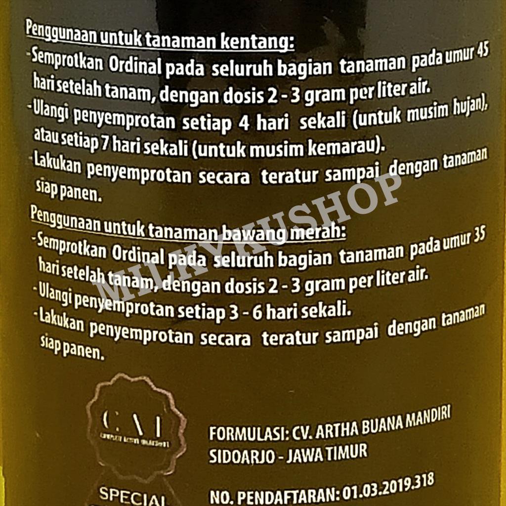 ORDINAL GRANNUS 400 GRAM KEMASAN PABRIK PUPUK PEMBESAR UMBI DAN AKAR