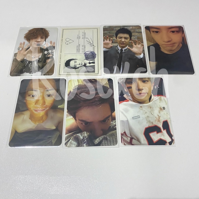 PHOTOCARD PC CHANYEOL MAMA XOXO GROWL EXODUS LOTTO LMR SFY SING FOR YOU MASKERAN