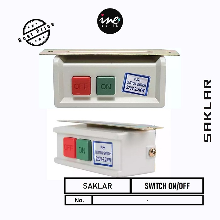 Jual SAKLAR SWITCH ON-OFF MESIN JAHIT INDUSTRI | PUSH BUTTON SWITCH ...