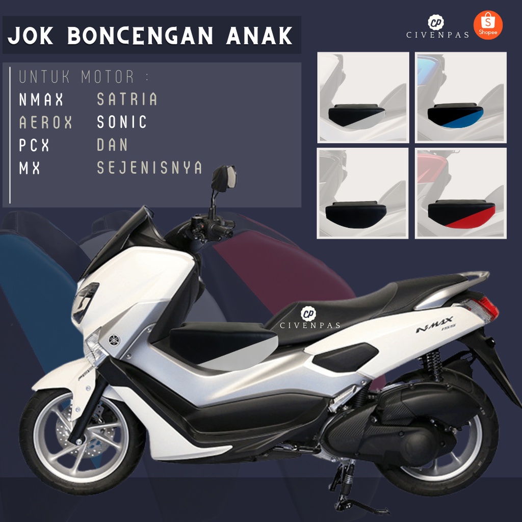 Jok Boncengan Tambahan untuk anak motor NMAX AEROX PCX ADV SATRIA MX