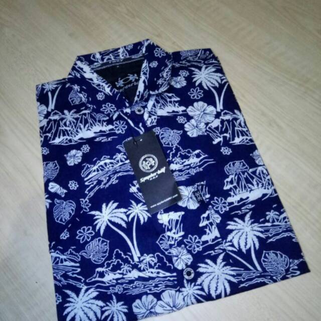 Kemeja spyderbilt pantai keren