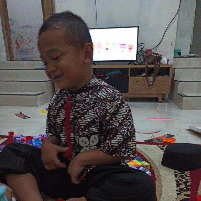 Dannis Takwa Anak Sarimbit Batik Antiq - Lengan Pendek 1,3