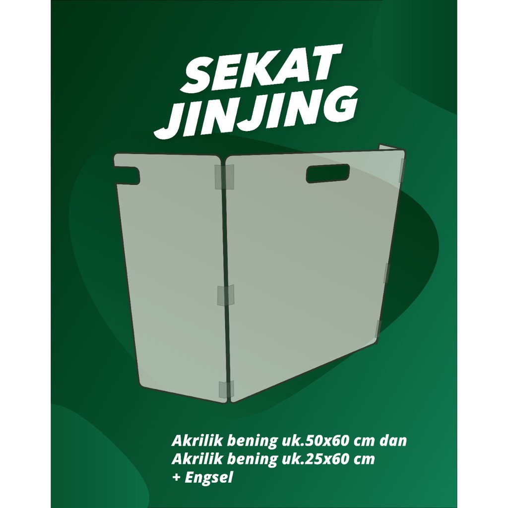 Sekat Akrilik/Barrier/Jinjing/Portable