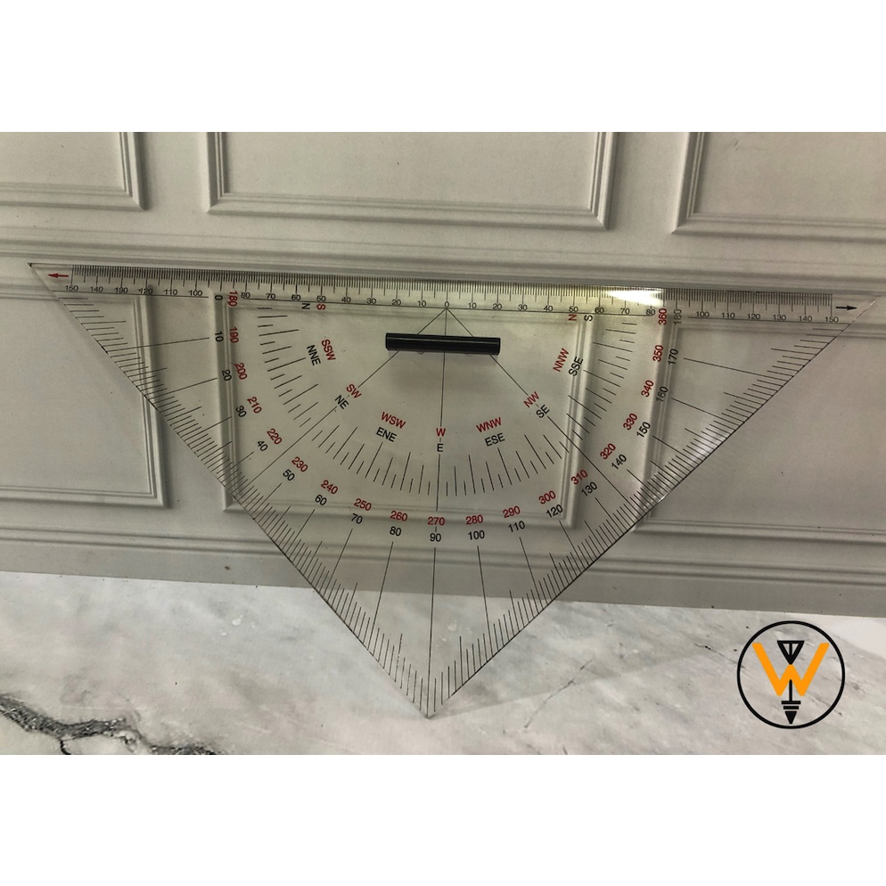 

SEGITIGA NAVIGATION RULER PENGGARIS NAVIGASI