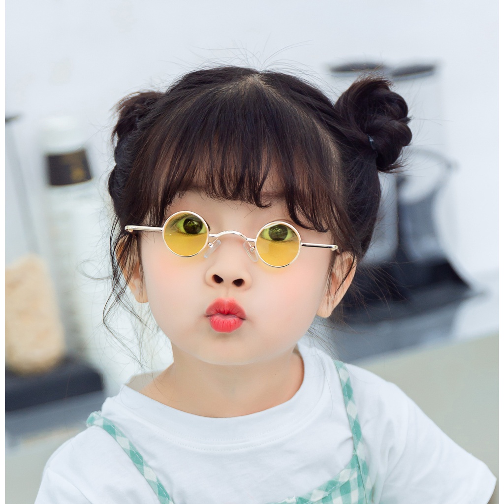 Premium Kacamata Bulat Anak Kecil Perempuan Wanita Cewe Cewek Putri Lucu Imut Fashion Asian Korean Style