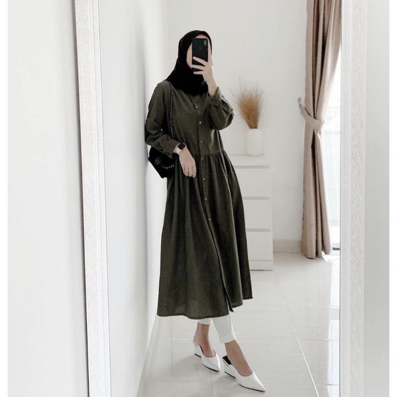 Neda Tunik Full kancing/tunik dzuvia