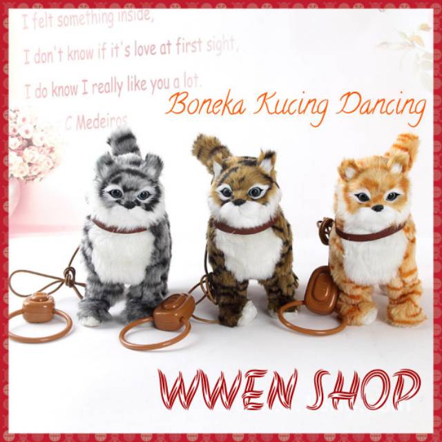 Boneka Mainan Kucing Dancing Musik Berjalanan Boneka Kucing music dan Dancing Boneka Baby shark