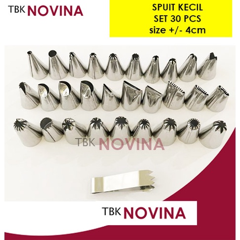 SPUIT STAINLESS LOKAL SET 24pcs / 30pcs