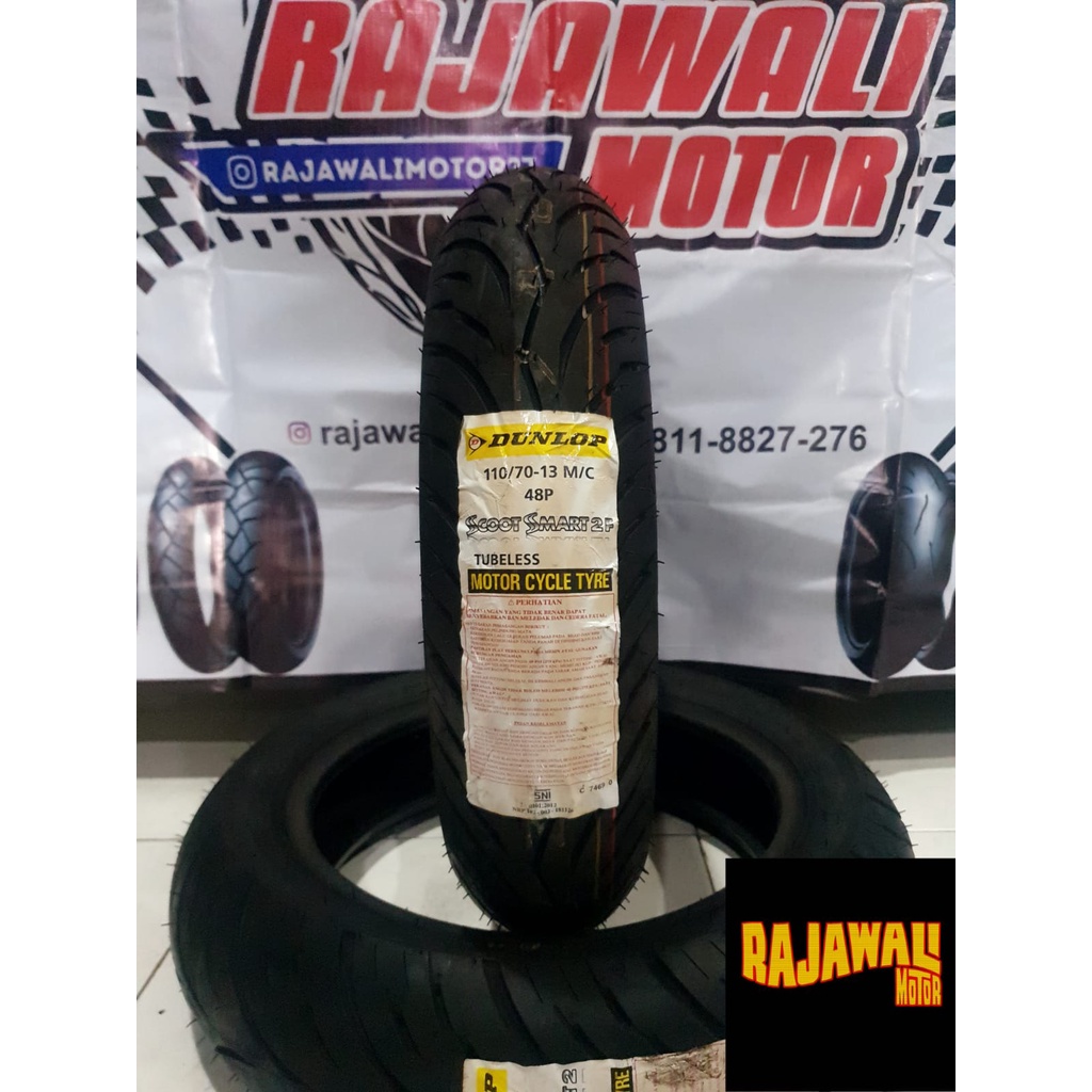 Ban Luar Dunlop SCOOTSMART 2 110/70 RING 13 Ban Depan NMAX TUBLESS
