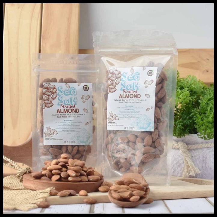 

DISKON TERBATAS !!! SEA SALT ROASTED ALMOND (PANGGANG) 500 GR TERLARIS
