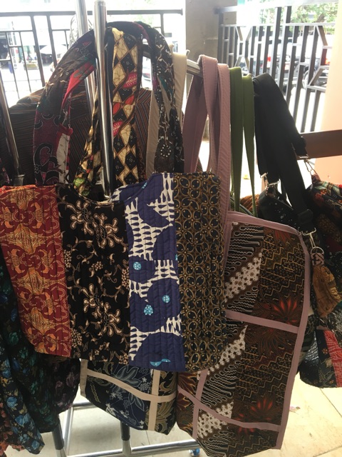 tas batik perca tote bag