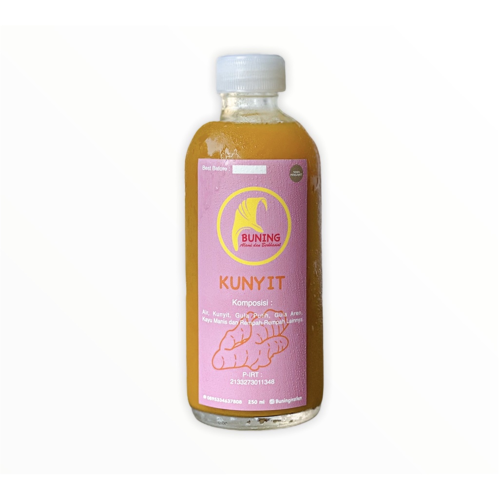 

Buning Instan Jamu Kunyit / Kunir Original Minuman Herbal 250 ml